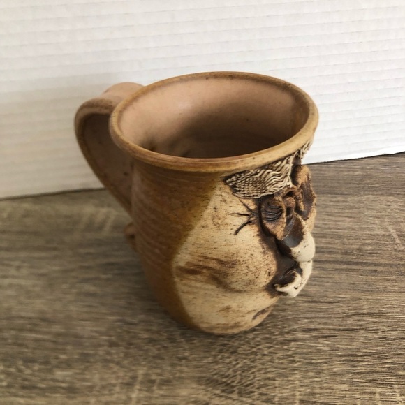 Vtg McGillivray Studio Pottery Face Mug - Picture 3 of 10